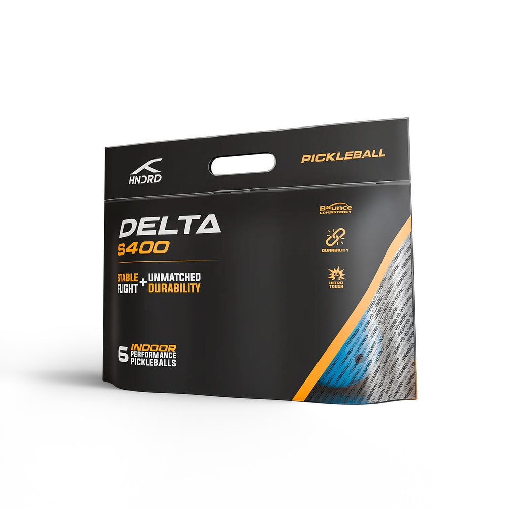 Hundred Delta S400 Indoor-26 Hole Pickleball Balls, Blue - Pack of 6 - Best Price online Prokicksports.com