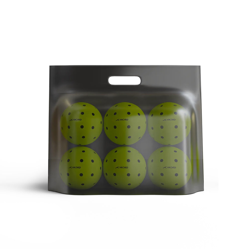 Hundred Delta P500 Pro Outdoor-40 Hole Pickleball Balls, Neon Yellow - Pack of 6 - Best Price online Prokicksports.com