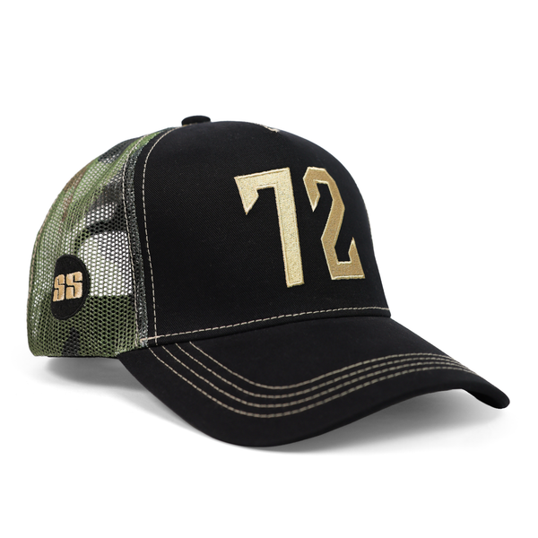 SS Tilak-72 Super Cap | 5-Panel Trucker Cap, Mesh Back & Adjustable Fit