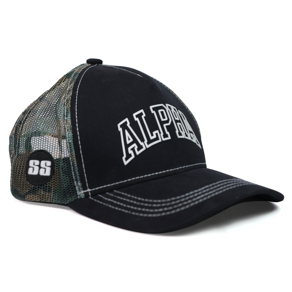 SS Shivam Dubey Alpha Super Cap | 5-Panel Trucker Cap, Mesh Back & Adjustable Fit