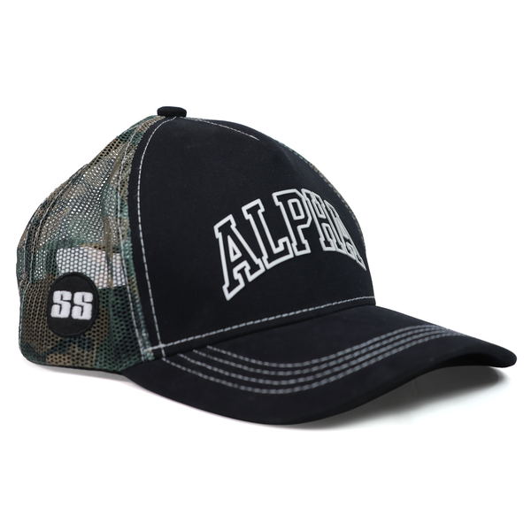 SS Shivam Dubey Alpha Super Cap | 5-Panel Trucker Cap, Mesh Back & Adjustable Fit