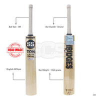 Retro Classic English Willow Cricket Bat | Grade 2 Premium Willow | Concave Edges, Wide Play Area | Cover Included - Best Price online Prokicksports.com