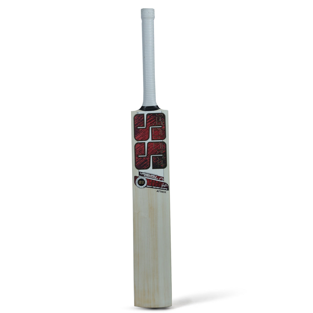 Vaibhav Sooryavanshi Attack English Willow Cricket Bat | Grade 4 English Willow | Air-Dried | Concave Edges | Wide Play Area | Superior Grip | Cover Included