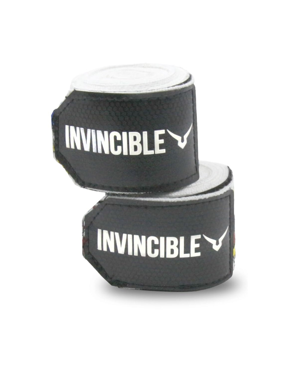 Invincible Nylon Mexican Style Semi-Stretch Boom Boom Printed Hand Wraps (White, 2.5 M) | Breathable Conforming Boxing Wraps with Wrist Support - Best Price online Prokicksports.com