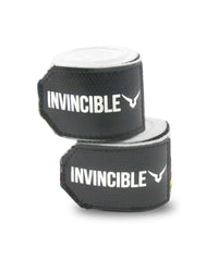 Invincible Nylon Mexican Style Semi-Stretch Boom Boom Printed Hand Wraps (White, 2.5 M) | Breathable Conforming Boxing Wraps with Wrist Support - Best Price online Prokicksports.com