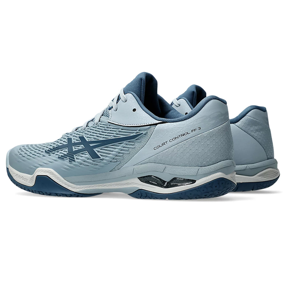 Asics Court Control FF 3 Men's Badminton Shoe, Dolphin Grey/Vintage Indigo - Best Price online Prokicksports.com