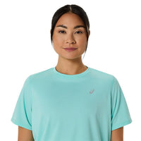 ASICS SILVER SS TOP for Women | Lightweight Quick-Dry Running T-Shirt with Breathable Fabric & Reflective Details - Best Price online Prokicksports.com