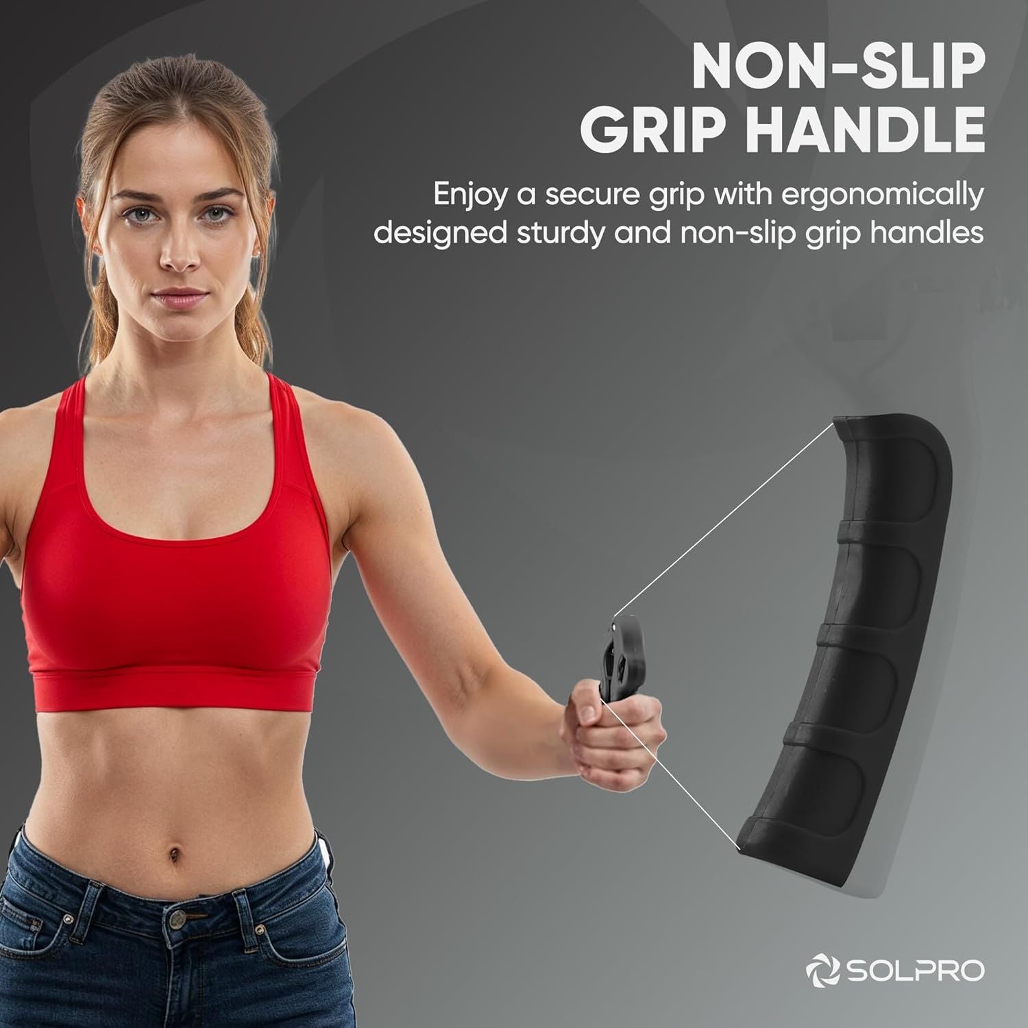 Solpro SHX-052 Grippax Adjustable Hand Grip Strengthener – 5-60kg Resistance, Mechanical Counter, Forearm, Wrist & Finger Exerciser for Men & Women, Home/Gym/Rehab Workouts - Best Price online Prokicksports.com
