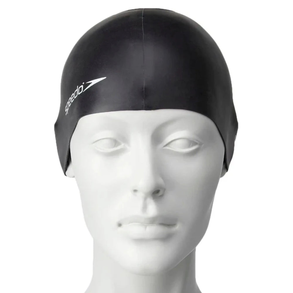 Speedo Flat Silicone Swim Cap – Adult Swimming Cap with Durable Stretch Fit, Tear-Resistant Silicone & Comfortable Hydrodynamic Design