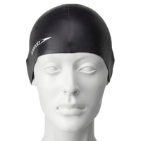 Speedo Flat Silicone Swim Cap – Adult Swimming Cap with Durable Stretch Fit, Tear-Resistant Silicone & Comfortable Hydrodynamic Design