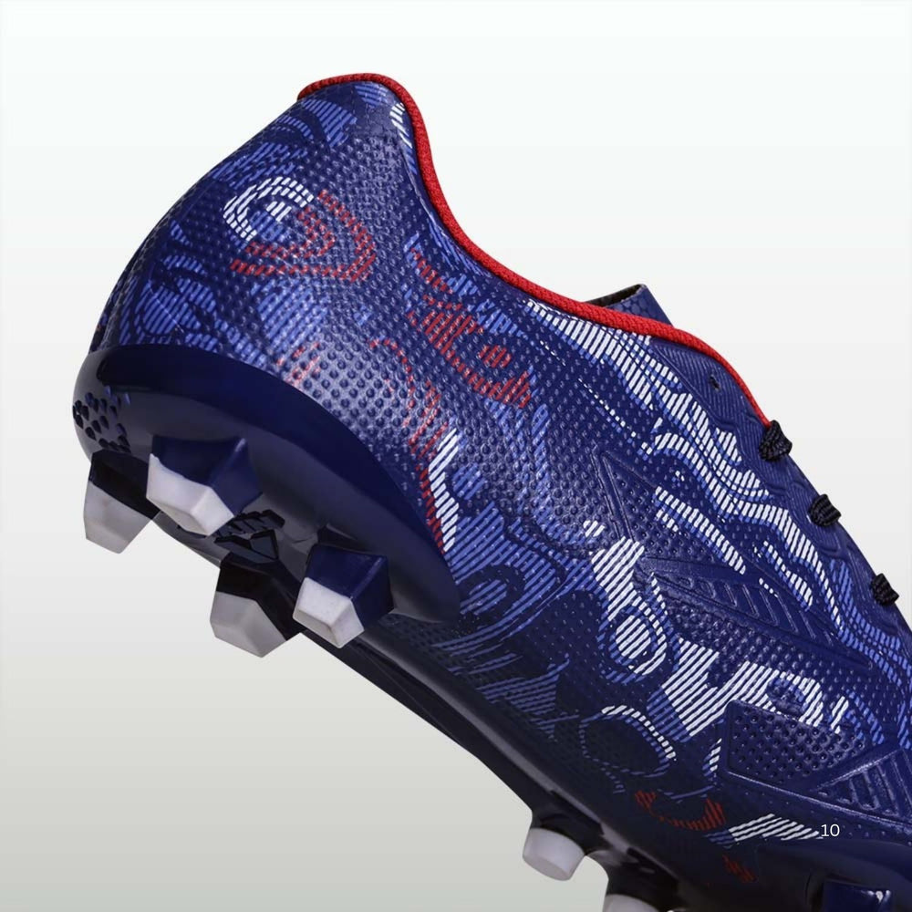Nivia Safari Football Shoes – PU Synthetic Water-Resistant Upper, 3D Textured Design, TPU Stud Sole, EVA Sockliner | Superior Grip, Speed & Comfort for Hard Ground & Grass - Best Price online Prokicksports.com