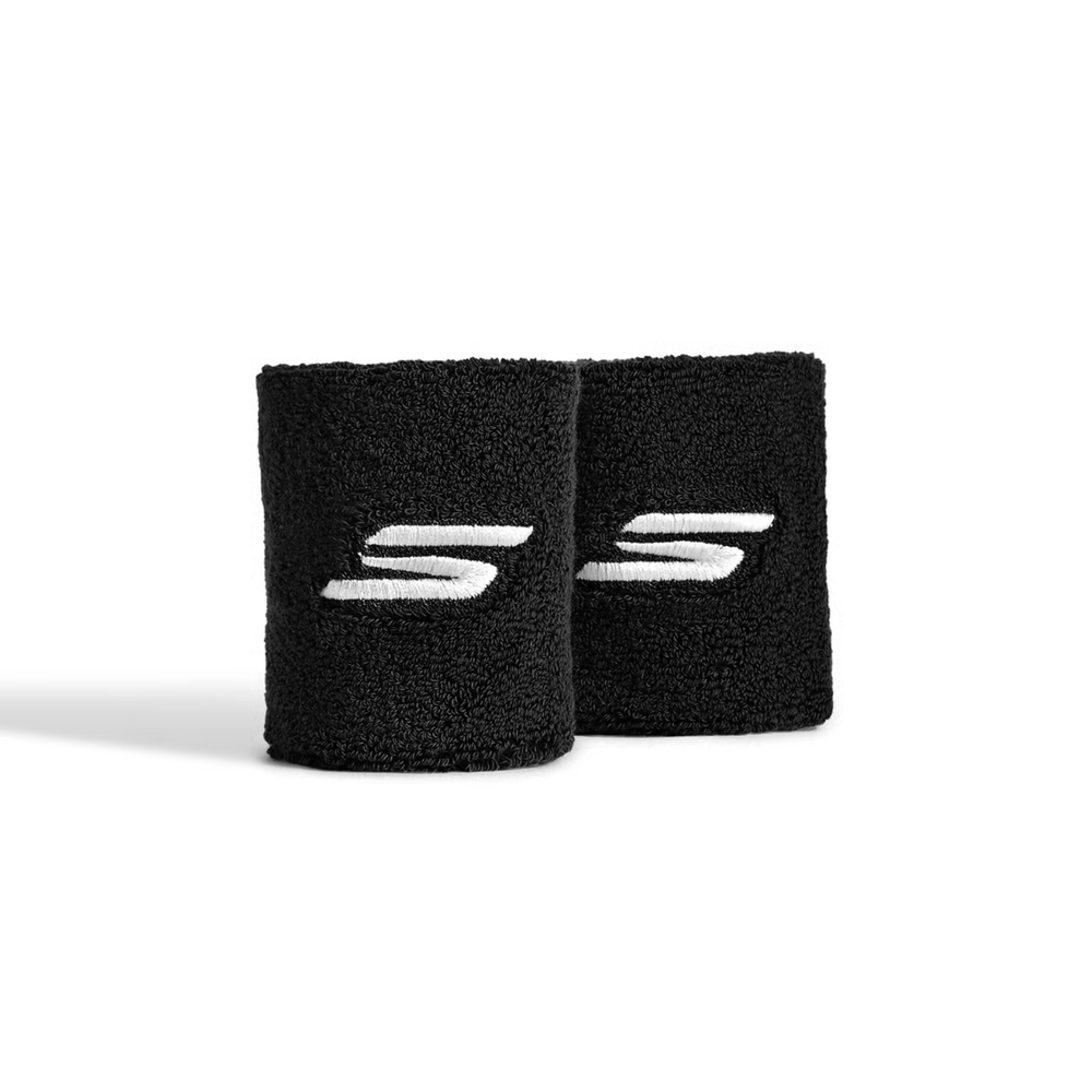 Skechers Performance Wrist Band (Pack of 1 Pair) | High-Absorbency Cotton Blend | Elasticated Sweatband for Gym, Tennis & Running - Best Price online Prokicksports.com