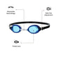 Speedo Jet Swimming Goggles – Adult/Junior | Anti-Fog UV Protection Lenses with Adjustable Nose Bridge, Single Strap Fit & Clear Vision for Swim Training - Best Price online Prokicksports.com