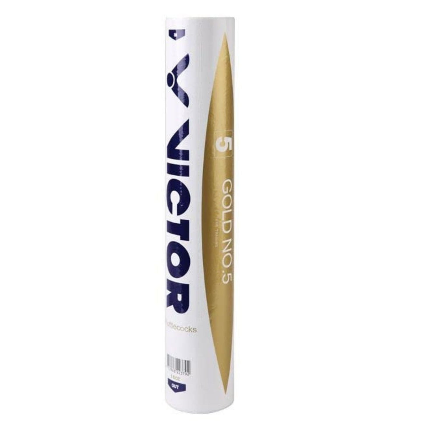 Victor Gold No.5 Feather Shuttlecock – Speed 77, Duck Feather & Composite Cork, 1 Dozen (Tournament & Club Play) - Best Price online Prokicksports.com