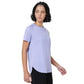 ASICS Wrap Hem SS Top for Women | Round Neck Sports T-Shirt - Best Price online Prokicksports.com