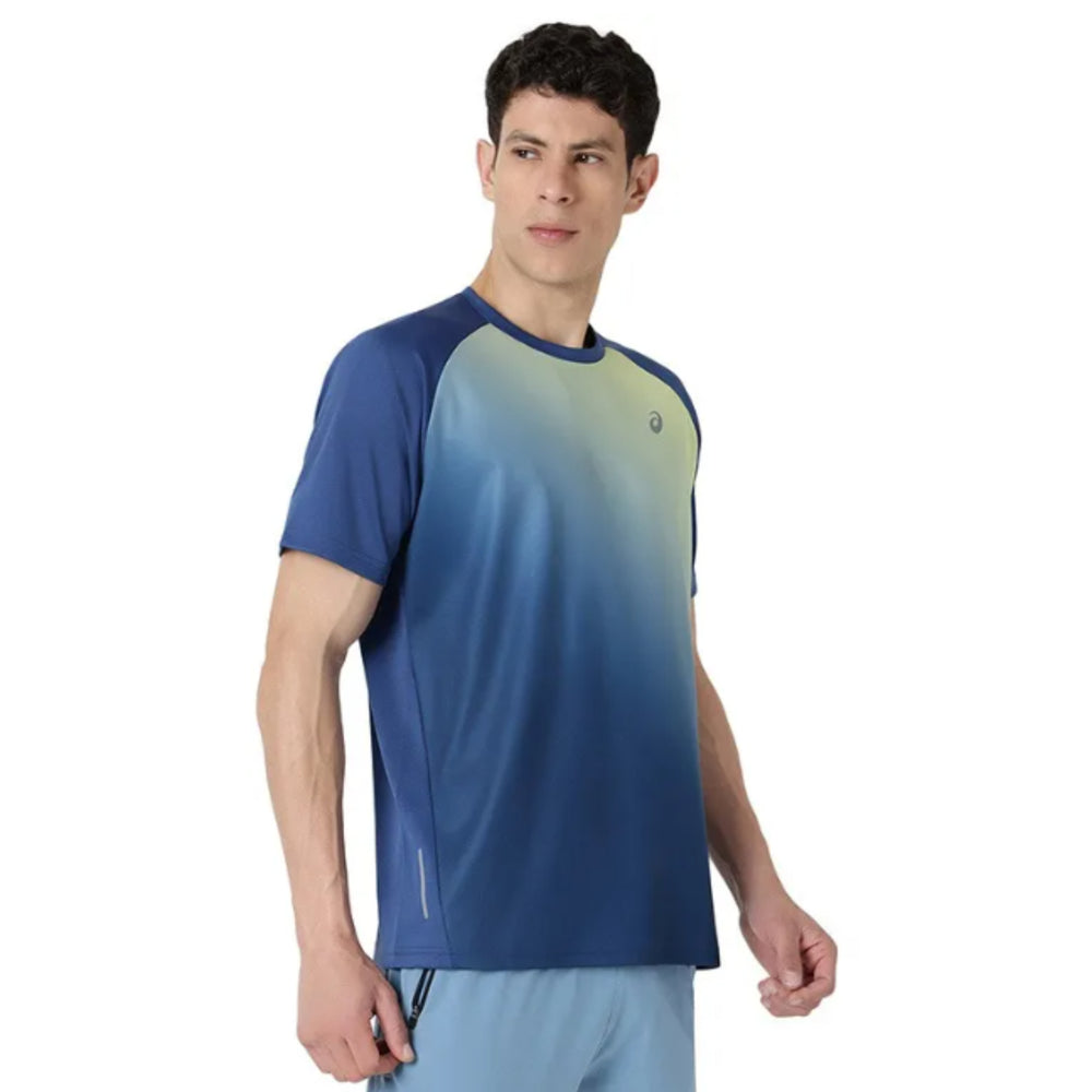 ASICS Ombre Graphic SS Top for Men | Round Neck Sports T-Shirt - Best Price online Prokicksports.com