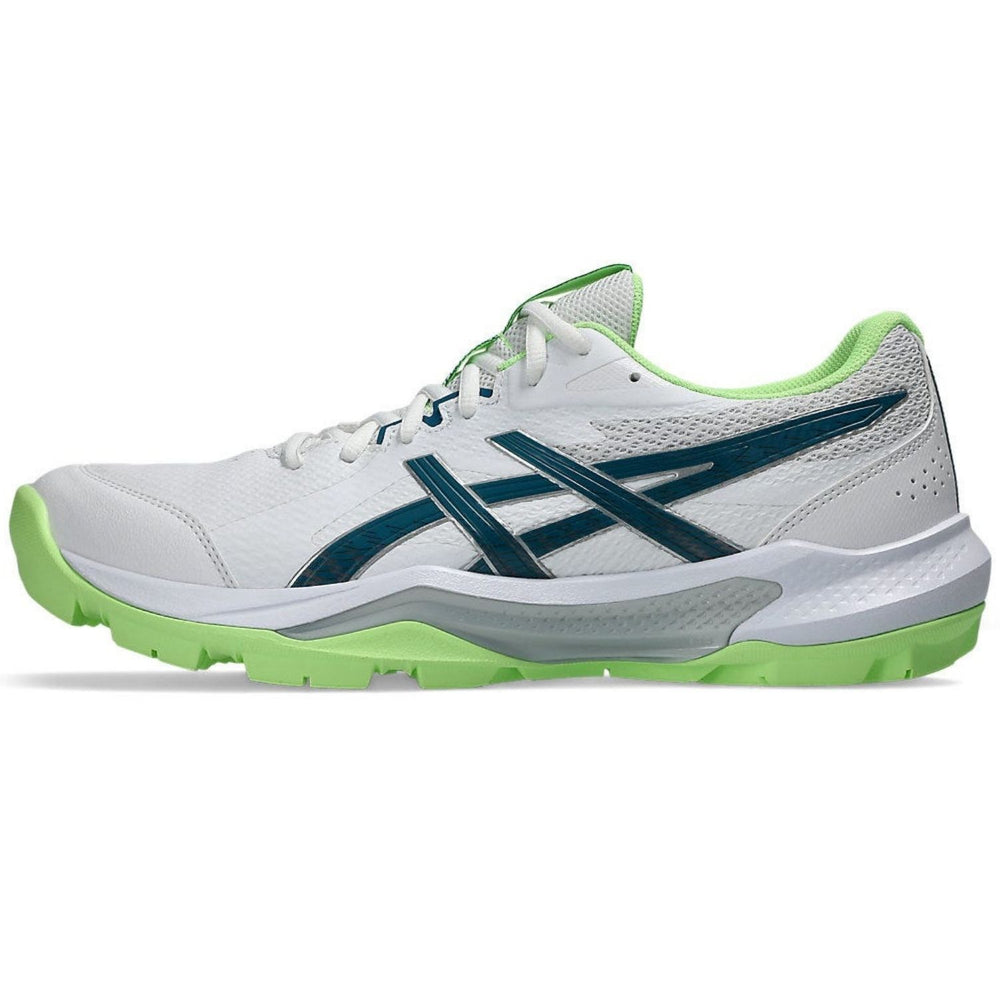 ASICS Gel-Peake 3 Cricket Rubber Shoes – White/Dark Teal | Superior Grip & Comfort for All-Round Cricket Performance - Best Price online Prokicksports.com