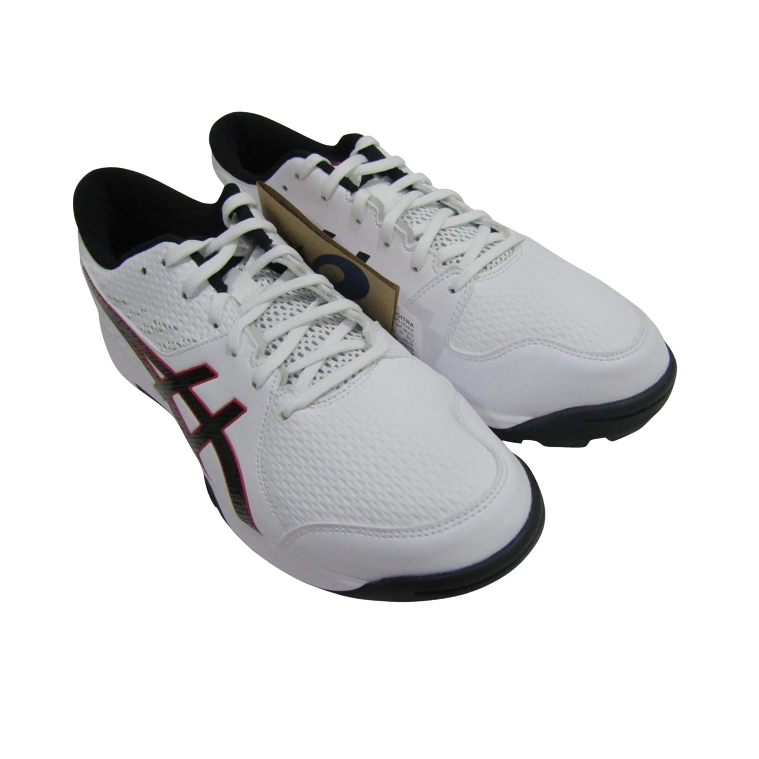 ASICS Gel-Peake 2 Cricket Shoes (Men) | Rubber Outsole | Breathable Mesh | Rearfoot GEL Cushioning | White/Atlantis Blue - Best Price online Prokicksports.com