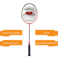 Apacs Finapi 232 Xtra Power Unstrung Badminton Racquet | Lightweight Graphite Frame | High Tension | Powerful Smash Control | Ideal for Intermediate & Advanced Player - Best Price online Prokicksports.com