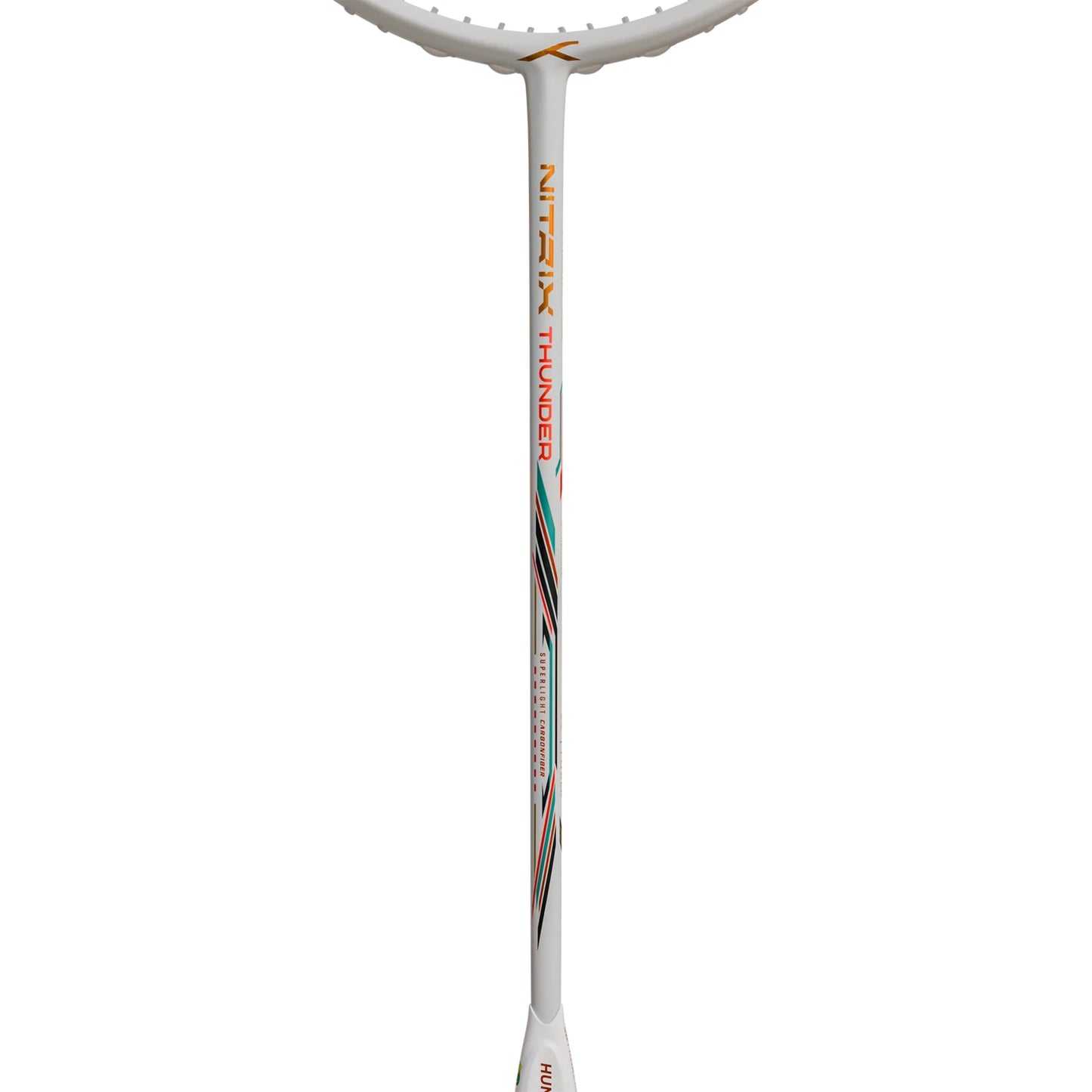 HUNDRED Nitrix Thunder Unstrung Badminton Racquet | Head-Heavy Power Frame with Superlight Carbon Fibre | Attack Series - Best Price online Prokicksports.com