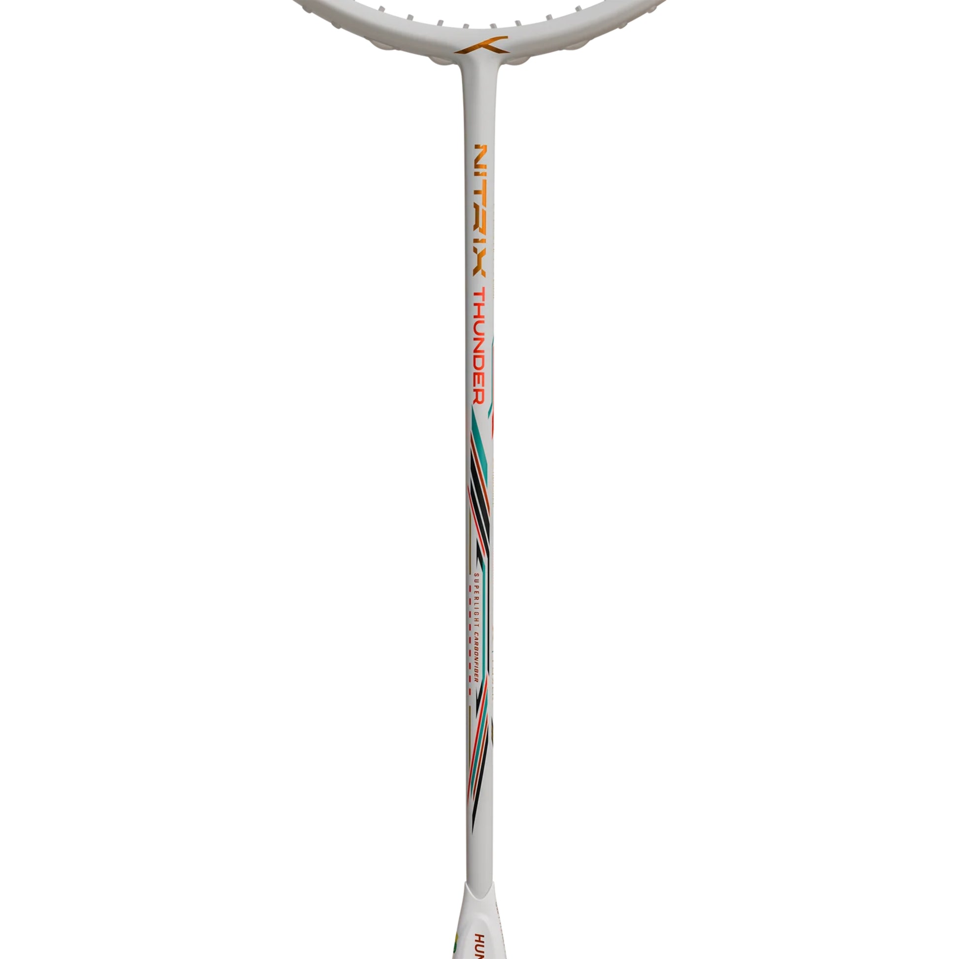 HUNDRED Nitrix Thunder Unstrung Badminton Racquet | Head-Heavy Power Frame with Superlight Carbon Fibre | Attack Series - Best Price online Prokicksports.com