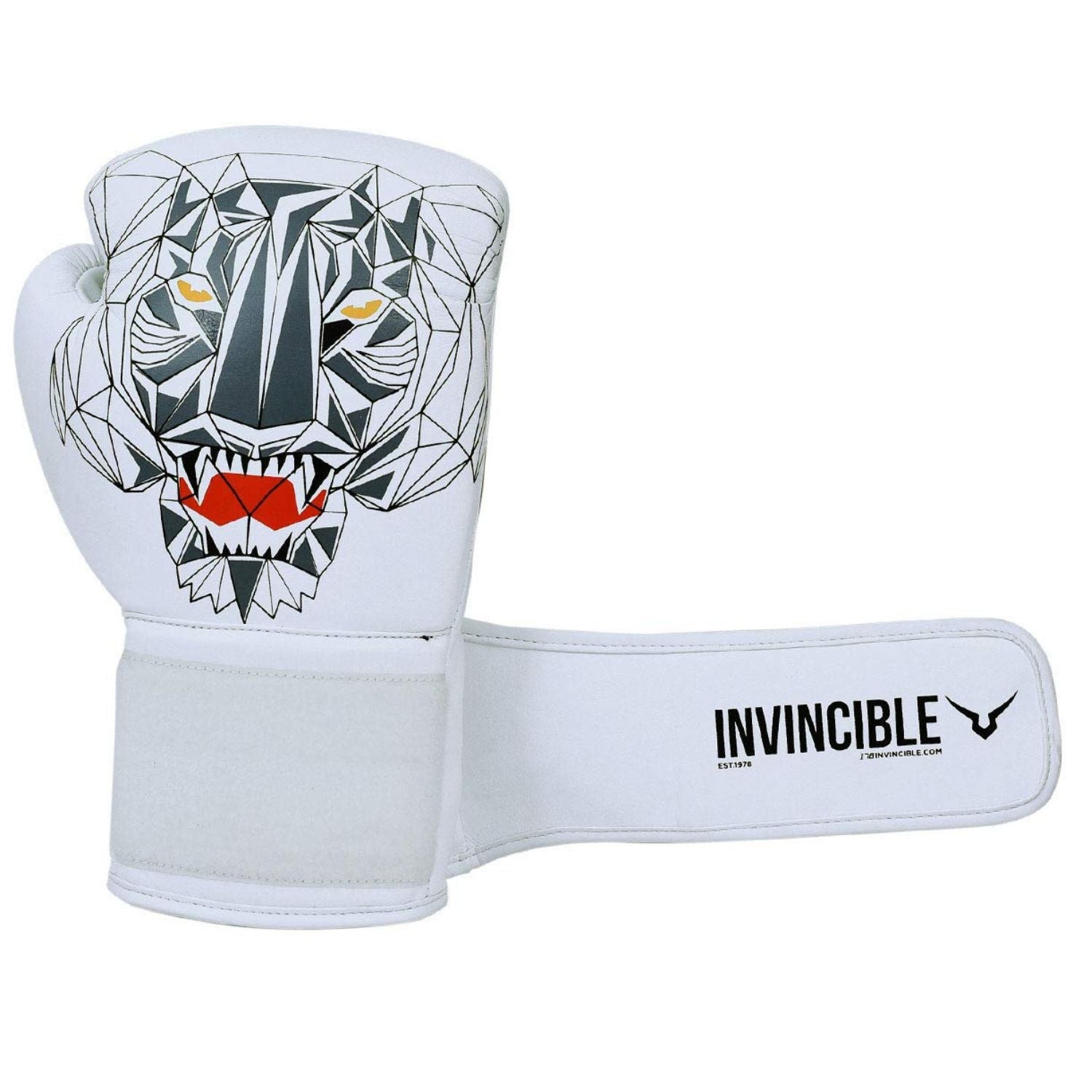 Invincible Limited Edition Combat Gloves – Tiger Print | Premium Synthetic Leather | MMA, Boxing, Kickboxing | Hook & Loop Closure – Men & Women - Best Price online Prokicksports.com