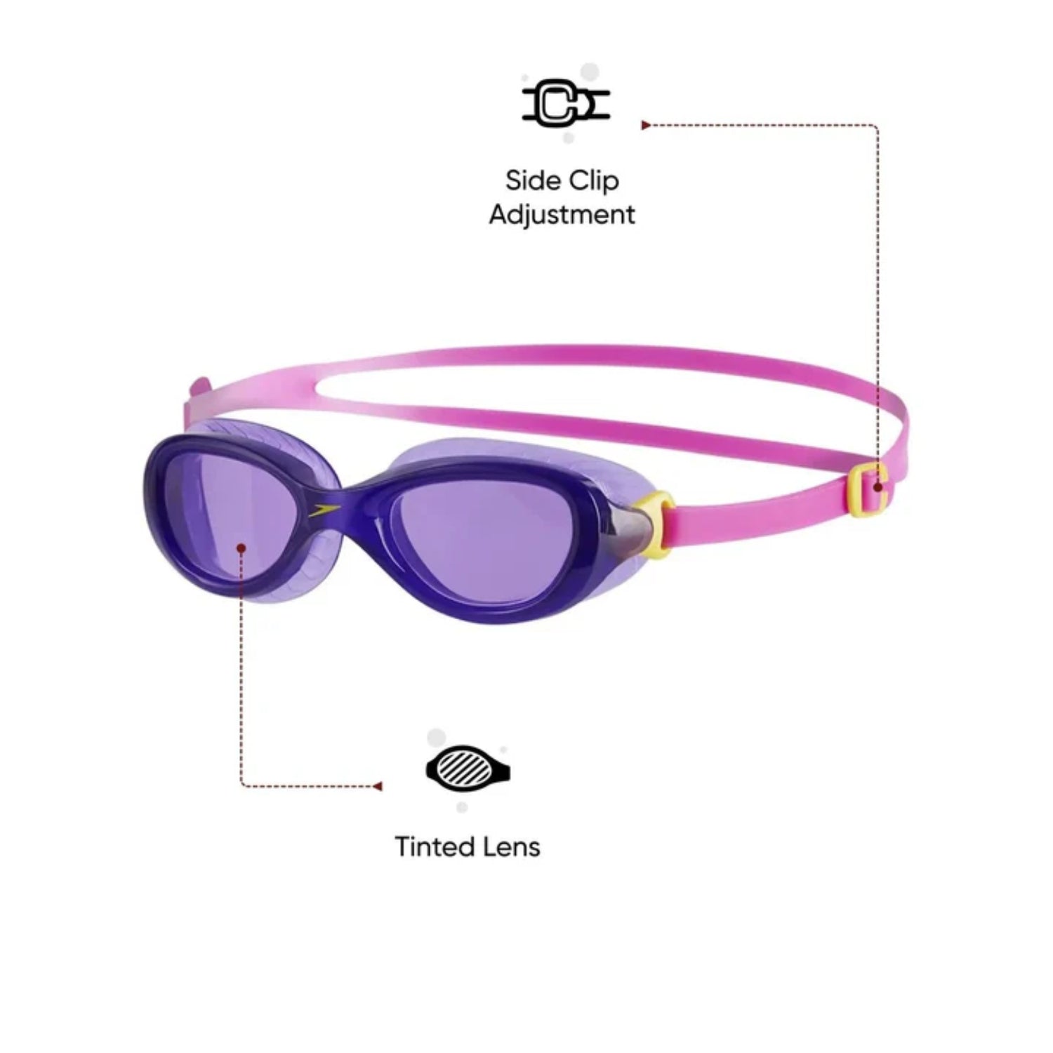 Speedo Futura Classic Swimming Goggles – Adult/Junior | Anti-Fog UV Protection Lenses with Soft Seal, Flexible One-Piece Frame & Adjustable Strap for Comfortable Swim Training - Best Price online Prokicksports.com