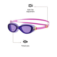 Speedo Futura Classic Swimming Goggles – Adult/Junior | Anti-Fog UV Protection Lenses with Soft Seal, Flexible One-Piece Frame & Adjustable Strap for Comfortable Swim Training - Best Price online Prokicksports.com