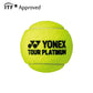 YONEX Tour Platinum Tennis Ball Can (4 Balls) | ITF Approved Pressurized Tennis Balls | Tournament Grade Performance for All Court Surfaces - Best Price online Prokicksports.com