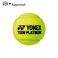 YONEX Tour Platinum Tennis Ball Can (4 Balls) | ITF Approved Pressurized Tennis Balls | Tournament Grade Performance for All Court Surfaces - Best Price online Prokicksports.com