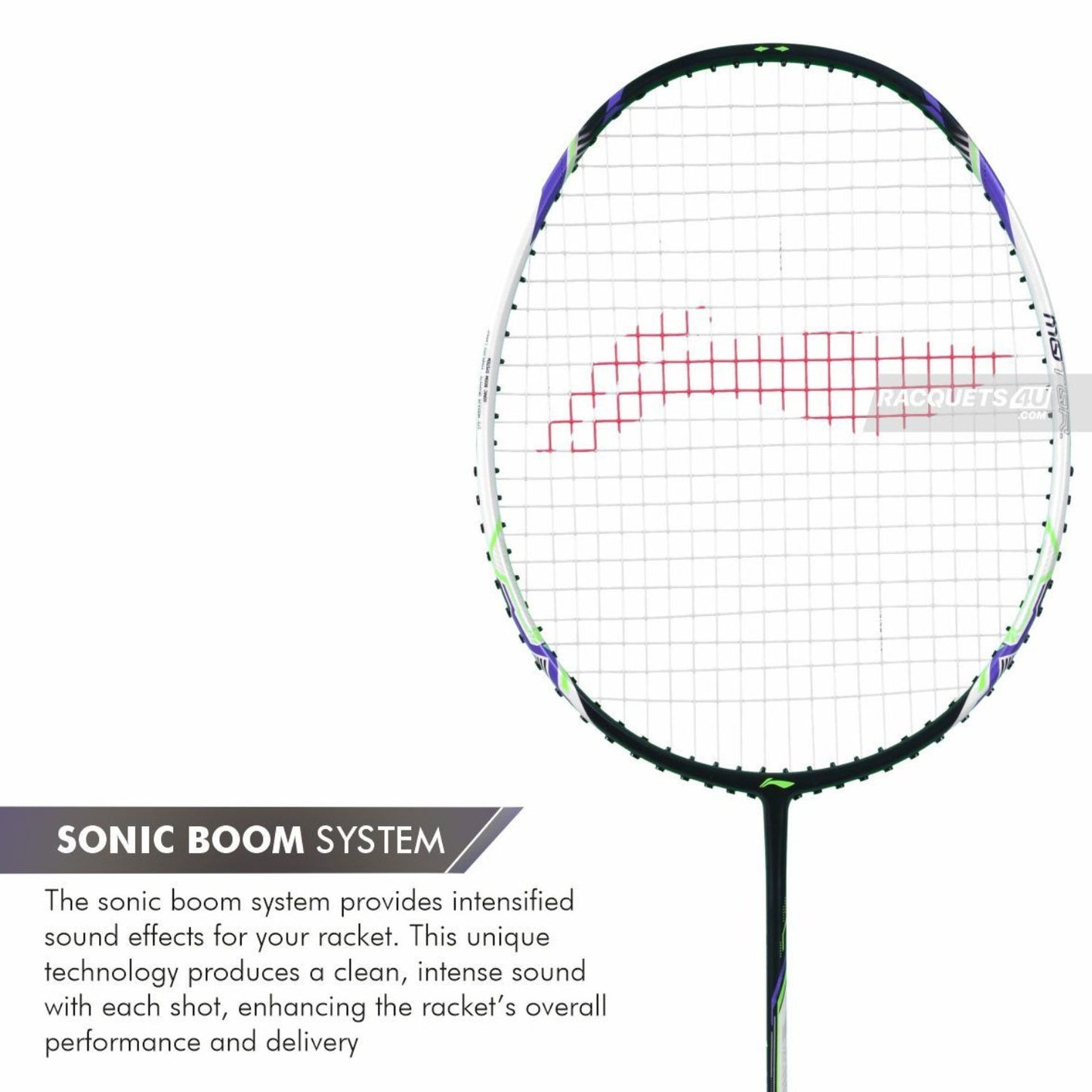 Li-Ning Halbertec Motor Unstrung Badminton Racquet – Power & Speed Performance Frame - Best Price online Prokicksports.com