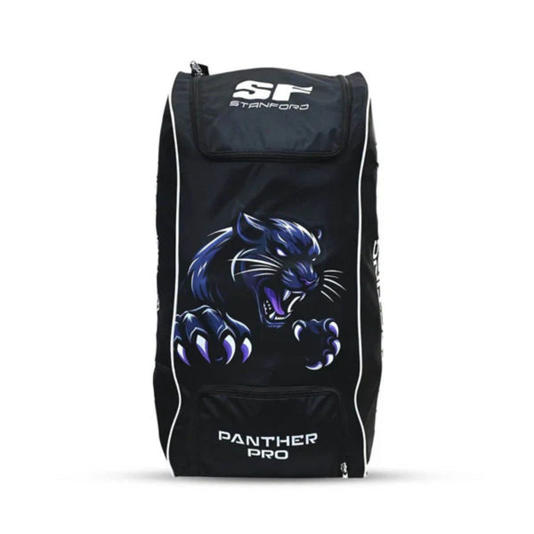 SF Panther Pro Cricket Duffle Bag Wheelie - Black | Premium Wheeled Kit Bag for Cricketers | Spacious, Durable & Stylish Travel Cricket Gear Storage