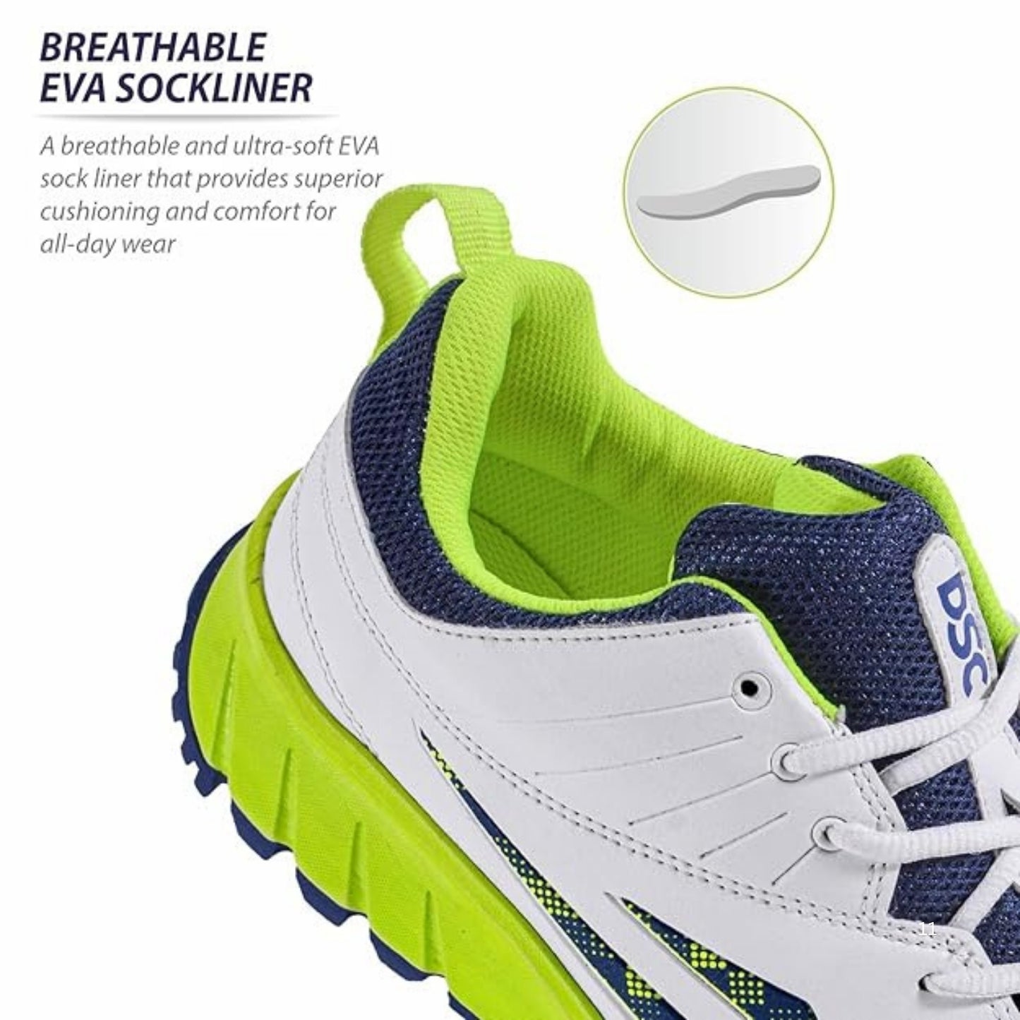 DSC Superstorm Cricket Shoes with Rubber Studs – Lightweight Durable Cricket Footwear for All Surfaces with Enhanced Grip, Comfort, and Performance - Best Price online Prokicksports.com