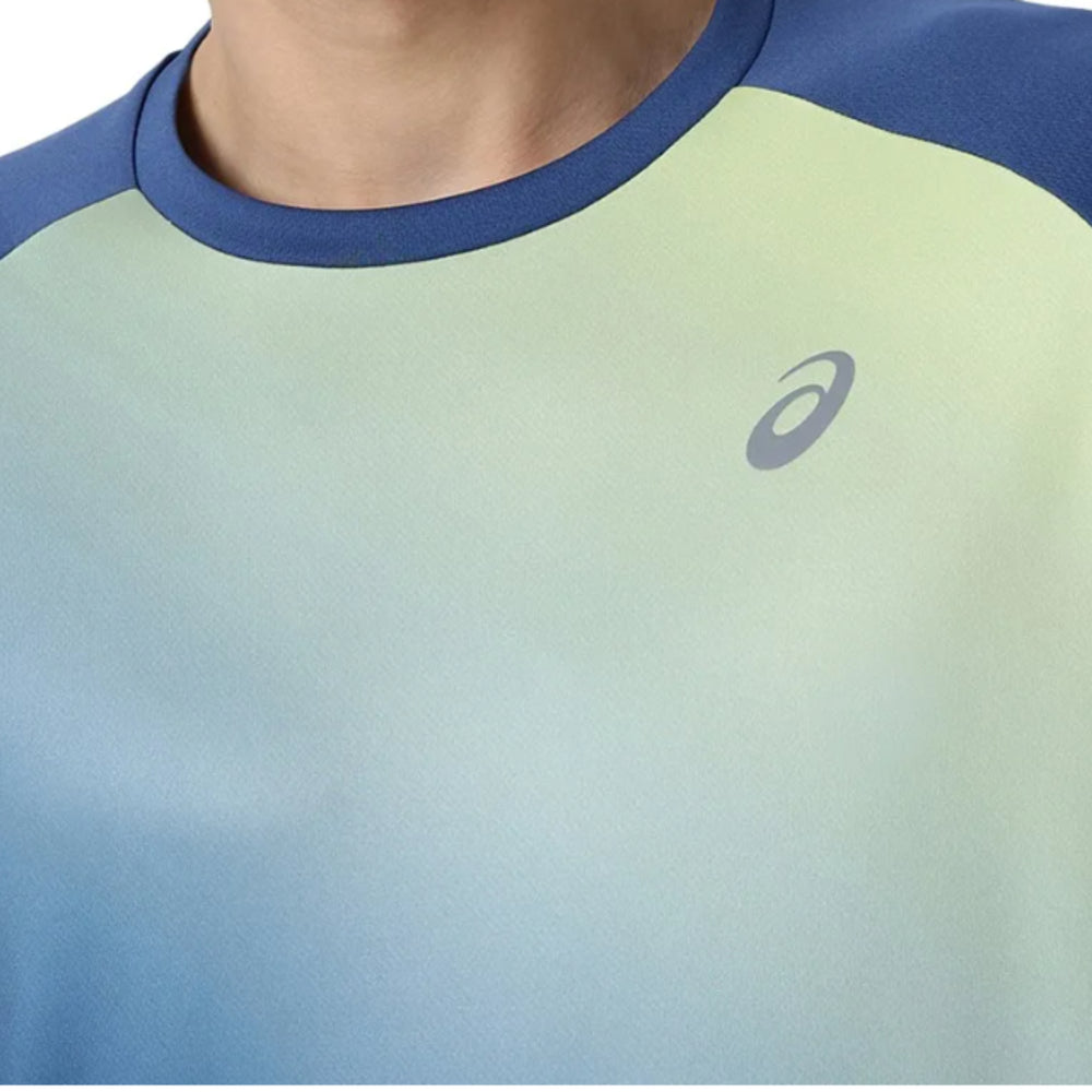ASICS Ombre Graphic SS Top for Men | Round Neck Sports T-Shirt - Best Price online Prokicksports.com