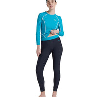 Speedo AF Women’s Endurance 10 Solid Contrast Swim Legging – Chlorine Resistant Quick Dry Swimwear Tights for Training & Water Sports - Best Price online Prokicksports.com