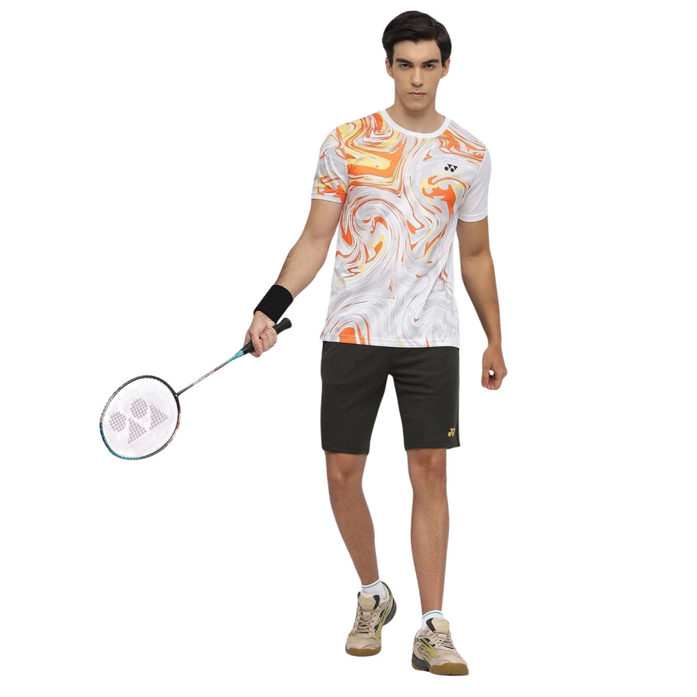 Yonex 2966 Men’s Round Neck T‑Shirt – TruDry Quick‑Dry Polyester, Lightweight & Breathable Essentia 3 Sports Tee - Best Price online Prokicksports.com