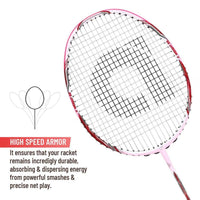 Apacs Feather Weight 55 Unstrung Badminton Racquet | Ultra-Light 58g Frame | High Modulus Graphite | Powerful Smash Control | Advanced Speed Racquet