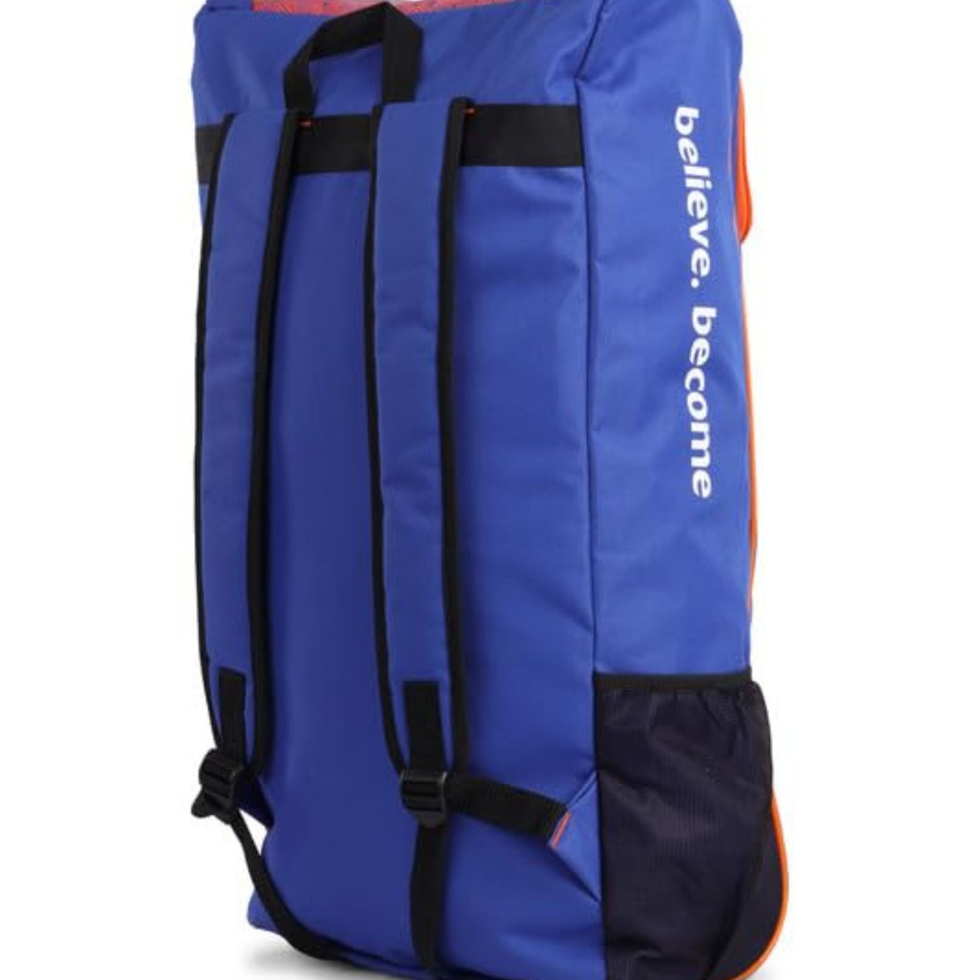 SG X LSG 3.0 Duffle Cricket Kitbag, Youth (Blue/Orange) Official Lucknow Super Giants Cricket Bag | Spacious 3 Compartments | Water-Resistant Base | Premium Team Edition - Best Price online Prokicksports.com