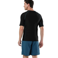 Speedo AM Short Sleeve SunTop – Men’s UV Protection Swim Top, Quick Dry Stretch Swimwear Rashguard for Training & Water Sports - Best Price online Prokicksports.com