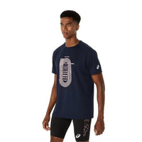 ASICS Track Graphic Short Sleeve Top & Armsleeves for Men | Breathable Training Tee with Arm Support - Best Price online Prokicksports.com