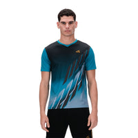 Hundred HBTS-5M268 V-Neck Badminton T-Shirt – Men Quick Dry Lightweight Sports Tee for Badminton, Gym & Training - Best Price online Prokicksports.com