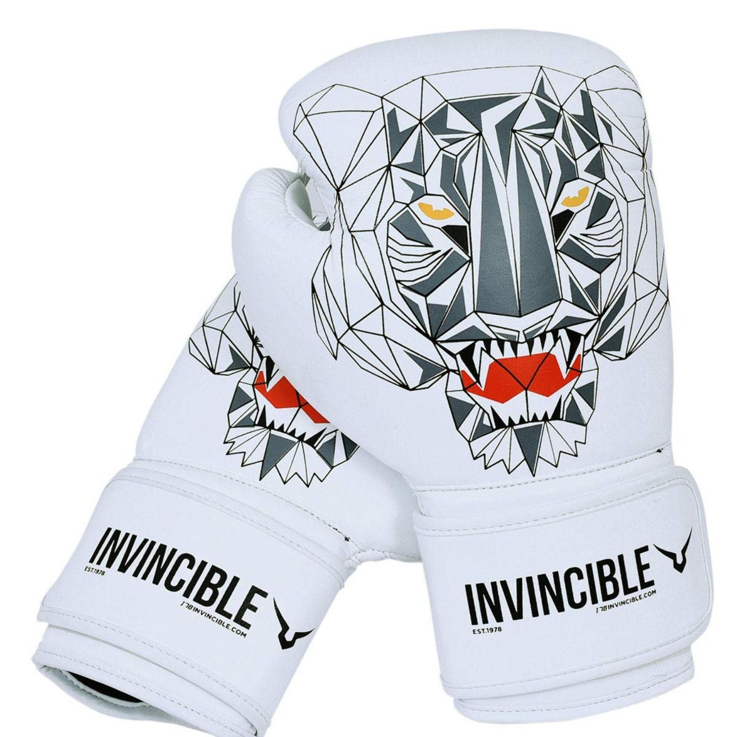Invincible Limited Edition Combat Gloves – Tiger Print | Premium Synthetic Leather | MMA, Boxing, Kickboxing | Hook & Loop Closure – Men & Women - Best Price online Prokicksports.com