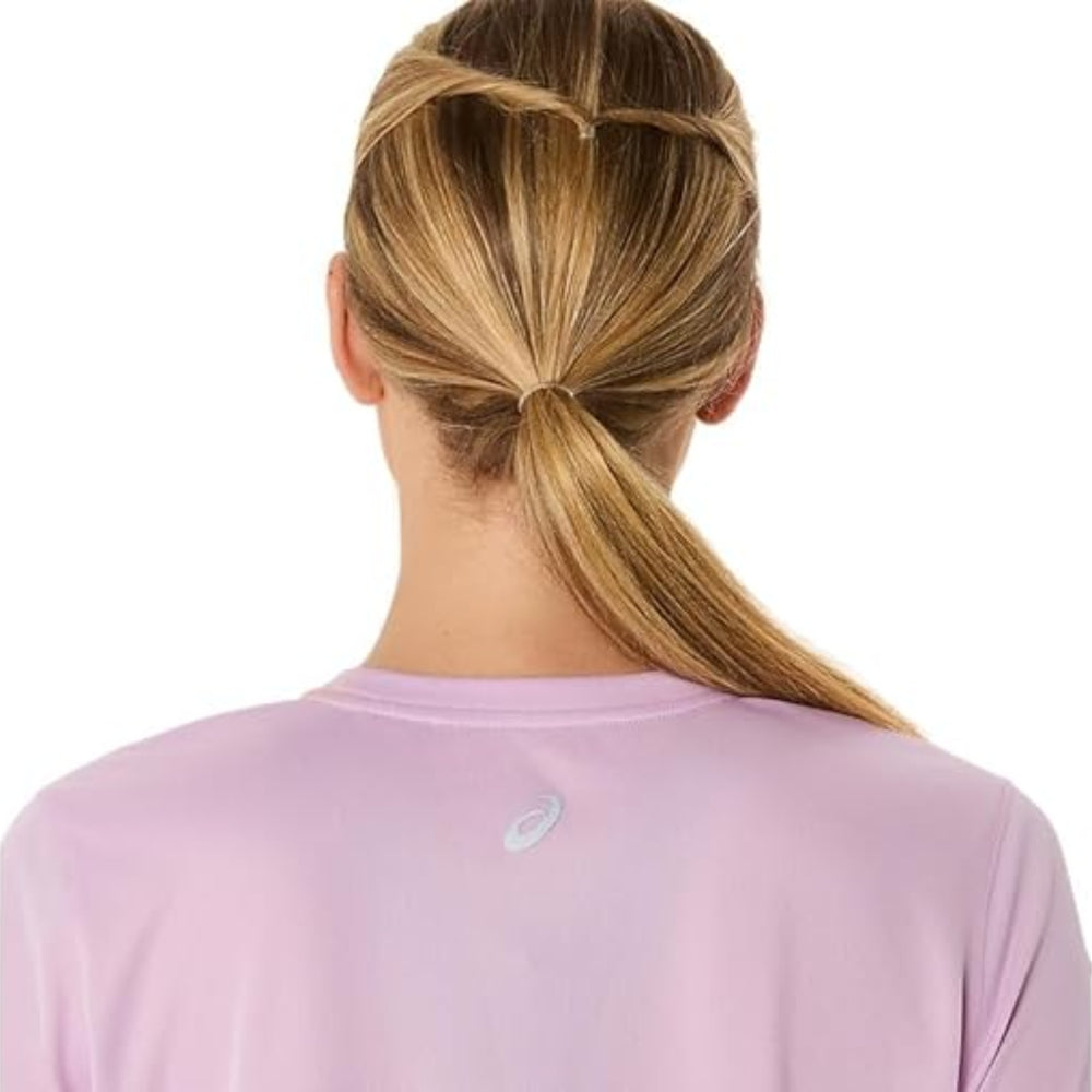 ASICS FUJITRAIL Logo SS Top for Women | Lightweight Quick-Dry Polyester T-Shirt with Breathable Fabric & Reflective Details for Trail Running - Best Price online Prokicksports.com