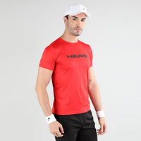 HEAD HCD Model Men's Round Neck T-Shirt – 100% Polyester | Moisture-Wicking, Lightweight Regular Fit | Crew Neck Design - Best Price online Prokicksports.com
