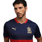 PUMA RCB Takedown Tee 2026 V-Neck T-Shirt for Men | Lightweight Polyester Fabric with dryCELL Technology & Official RCB Branding for Fan Wear - Best Price online Prokicksports.com