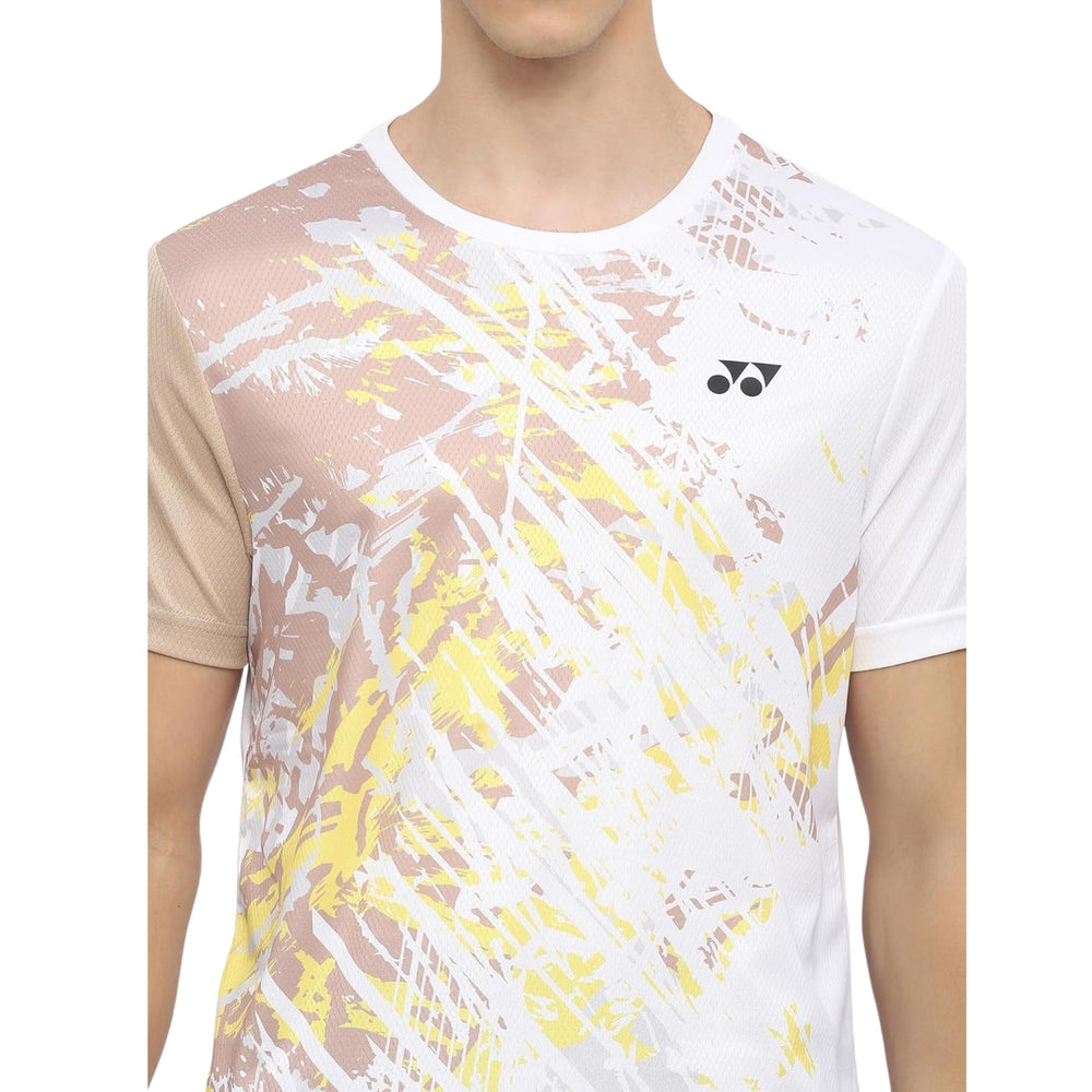 Yonex 2965 Men’s Round Neck T‑Shirt – TruDry Quick‑Dry Polyester Essentia 3 Badminton/Tennis Tee - Best Price online Prokicksports.com