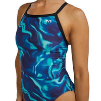 TYR Women Waveform Diamondfit Swimsuit | Durafast Elite Fabric with Chlorine Resistance, UPF 50+ & Performance Fit - Best Price online Prokicksports.com
