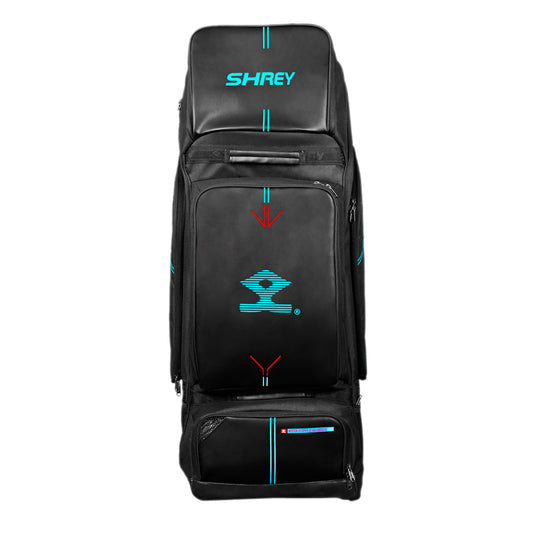 Shrey Meta Duffle Wheelie 120 Cricket Kitbag, Black - Best Price online Prokicksports.com