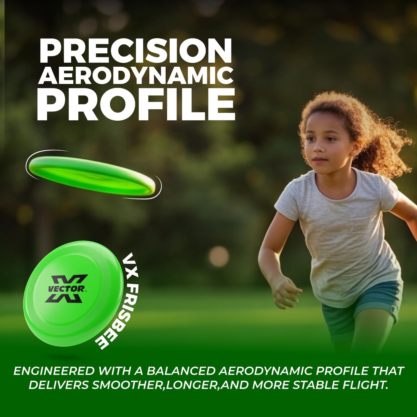 Vector X Flying DISC Frisbee  | Durable & Soft Outdoor Throwing Disc for Kids, Adults & Pets
