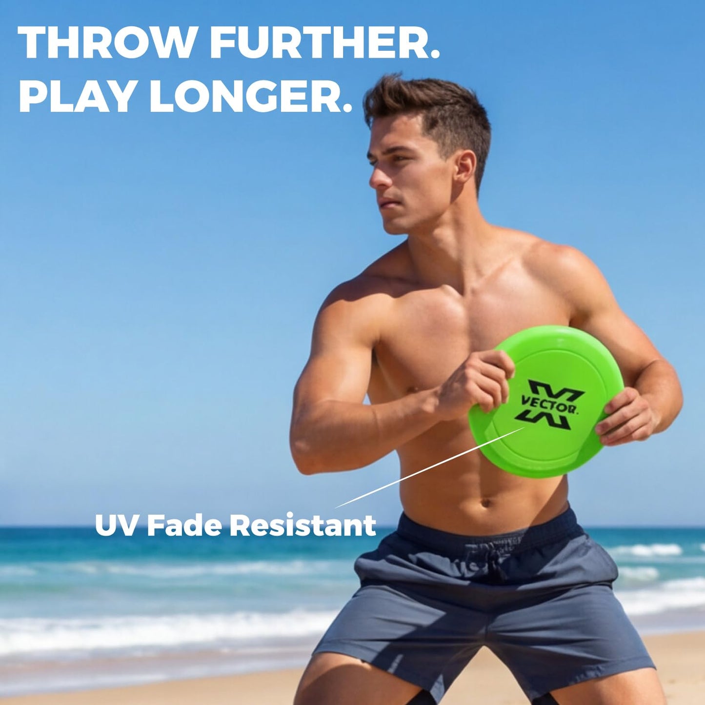 Vector X Flying DISC Frisbee  | Durable & Soft Outdoor Throwing Disc for Kids, Adults & Pets